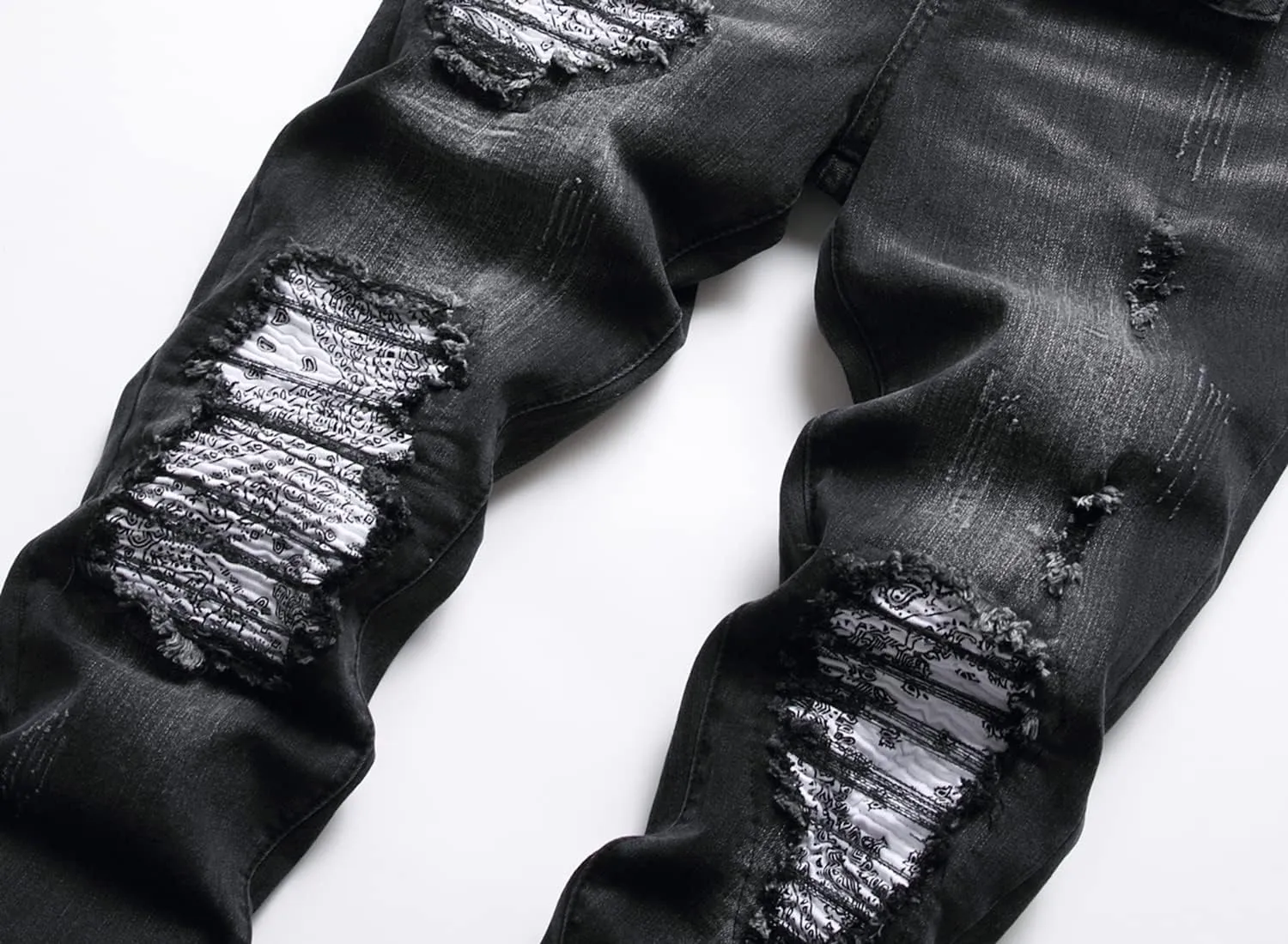 Men's Fashion Washed Straight Fit Slim Jeans