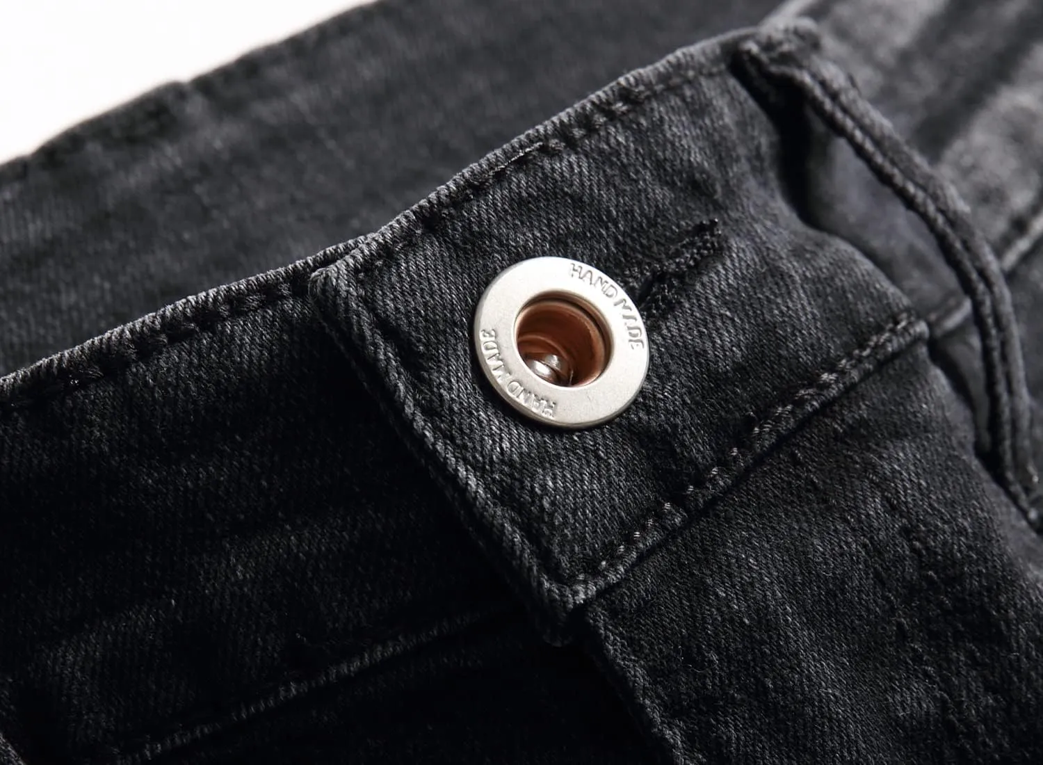 Men's Fashion Washed Straight Fit Slim Jeans