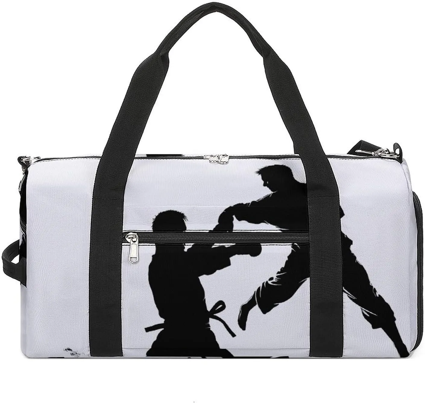 Mens Womens Gym Bag, Kickboxing Print Duffle Bags,travel Gym Duffle Bag,garment Duffle Bag,gym Bag with Shoe Compartment