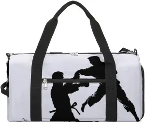 Mens Womens Gym Bag, Kickboxing Print Duffle Bags,travel Gym Duffle Bag,garment Duffle Bag,gym Bag with Shoe Compartment