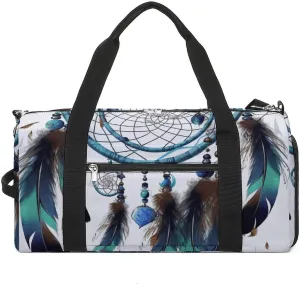 Mens Womens Gym Bag, Native American Dream Catcher Print Duffle Bags,travel Gym Duffle Bag,garment Duffle Bag,gym Bag with Shoe Compartment