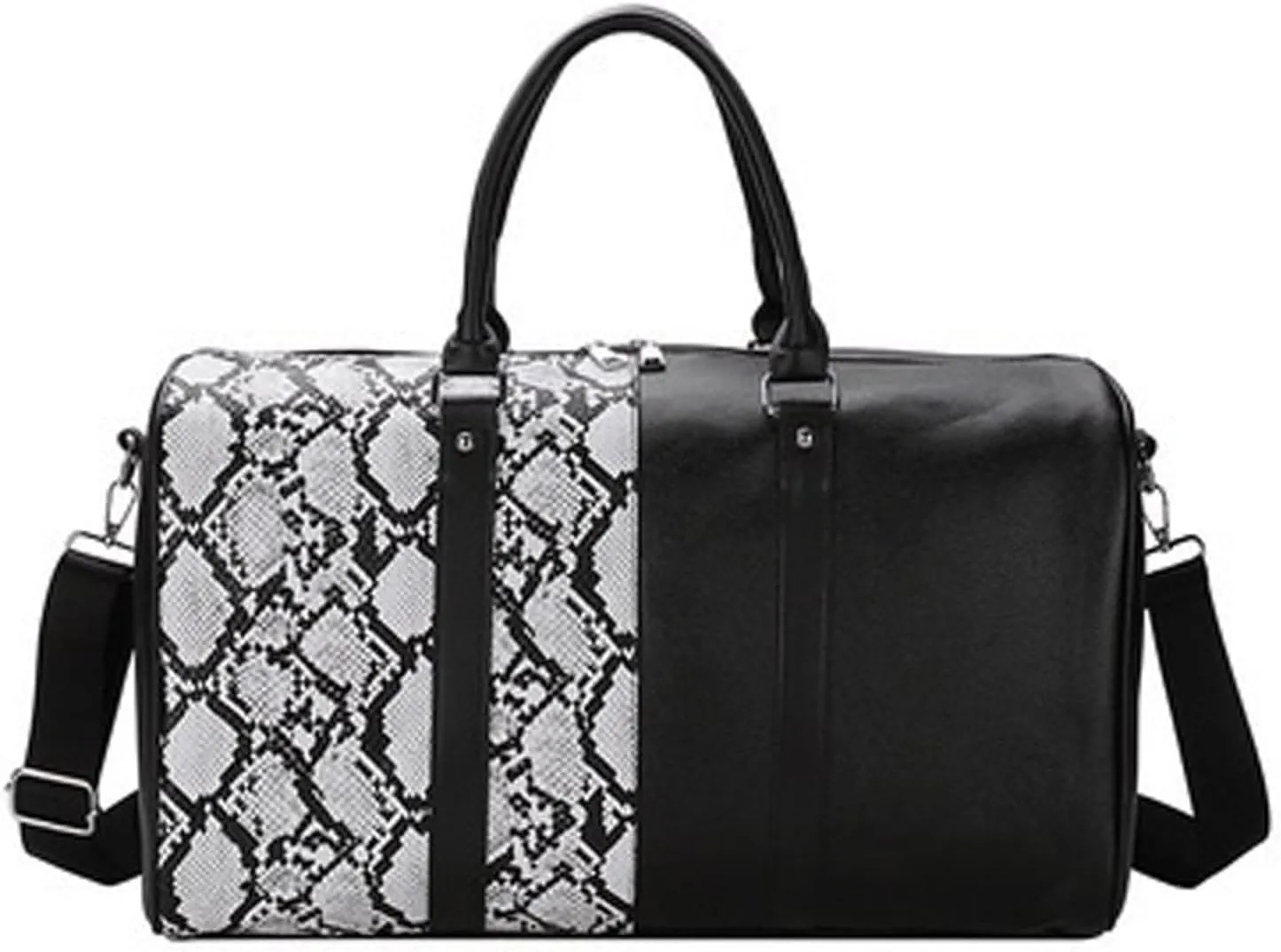 Men's Women's Large Capacity Travel Fashion Leather Waterproof Gym Tote Bag Sports Shoulder Bag Luggage