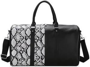 Men's Women's Large Capacity Travel Fashion Leather Waterproof Gym Tote Bag Sports Shoulder Bag Luggage