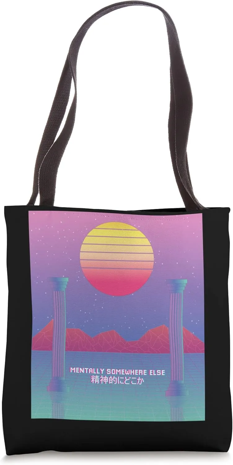 Mentally somewhere else Aesthetic Tote Bag