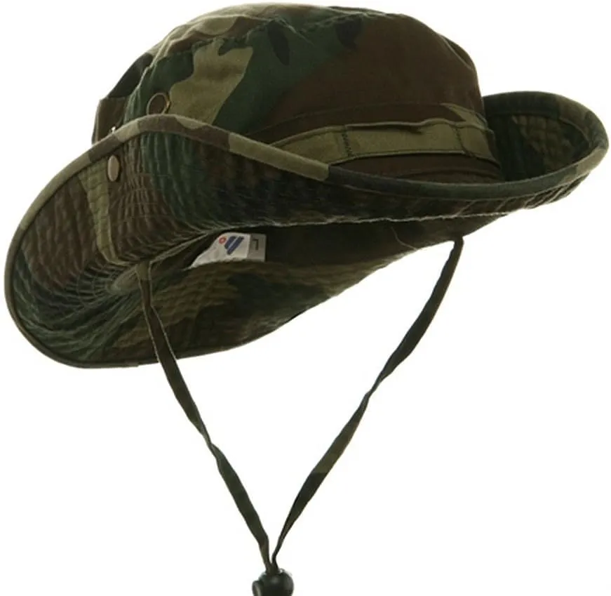 MG Washed Hunting Fishing Outdoor Hat-Camo W11S41D