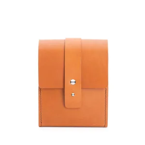 MÜHLE TRAVEL Vegetable-Tanned Cowhide Leather Bag 13.5 x 6.0 x 16.5 cm