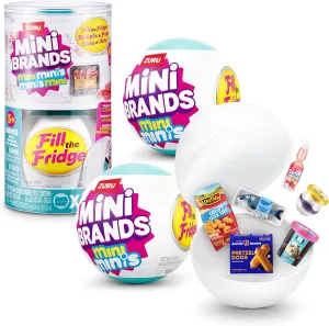 Mini Brands Fill The Fridge Mini Minis Series 1 Capsule by ZURU, Collectible Miniature Toy,