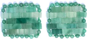 Mini Rose Quartz Eye Mask Natural Jade Cool Eye Mask For Facials Puffy Eyes Dry Eyes,Square Green 2pcs