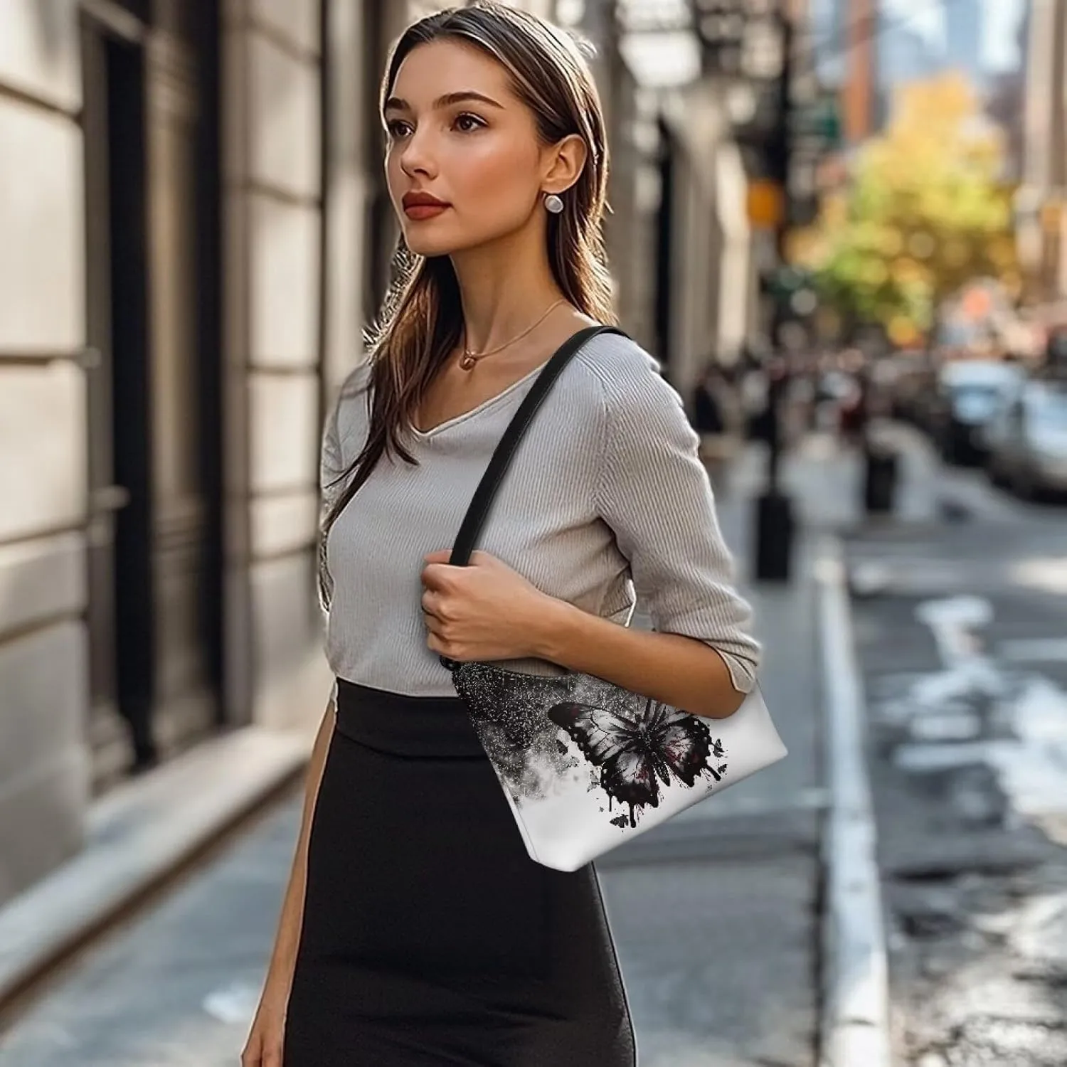 Mini Underarm Crossbody Bag for Women Leather for Dating Travel