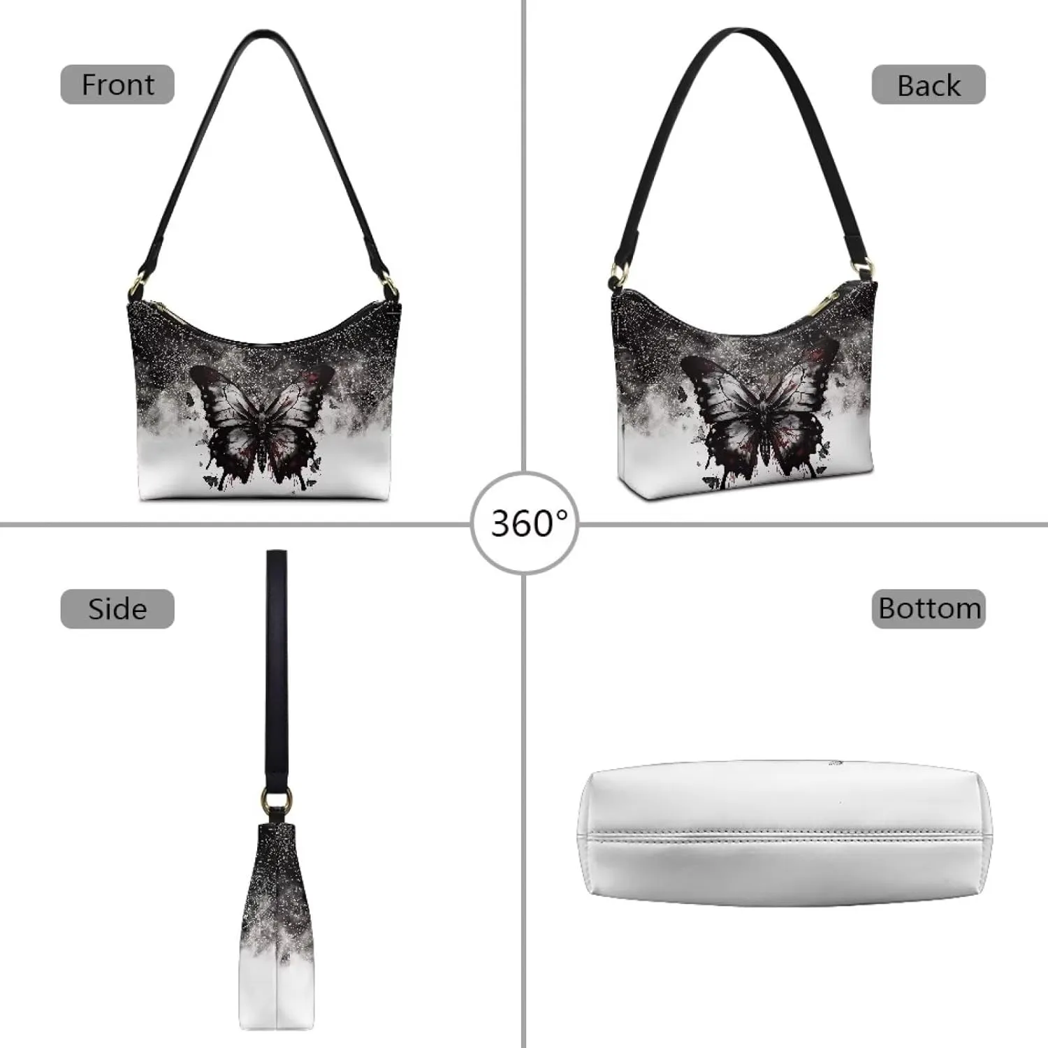 Mini Underarm Crossbody Bag for Women Leather for Dating Travel