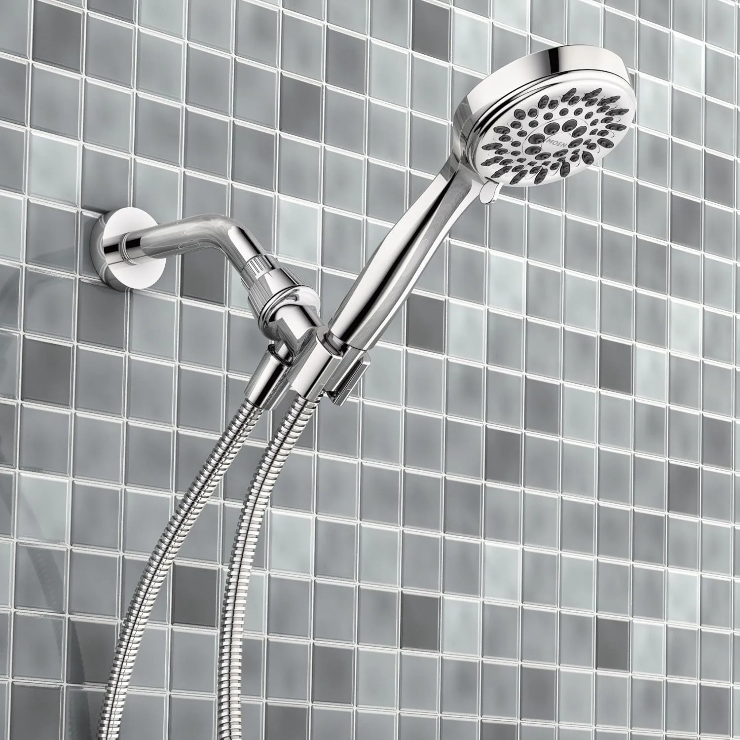 Moen 20016 Ignite Dual Hand Held And Multi Function Shower Head Combo Package With Hose And Diverter, Chrome, 3.75"