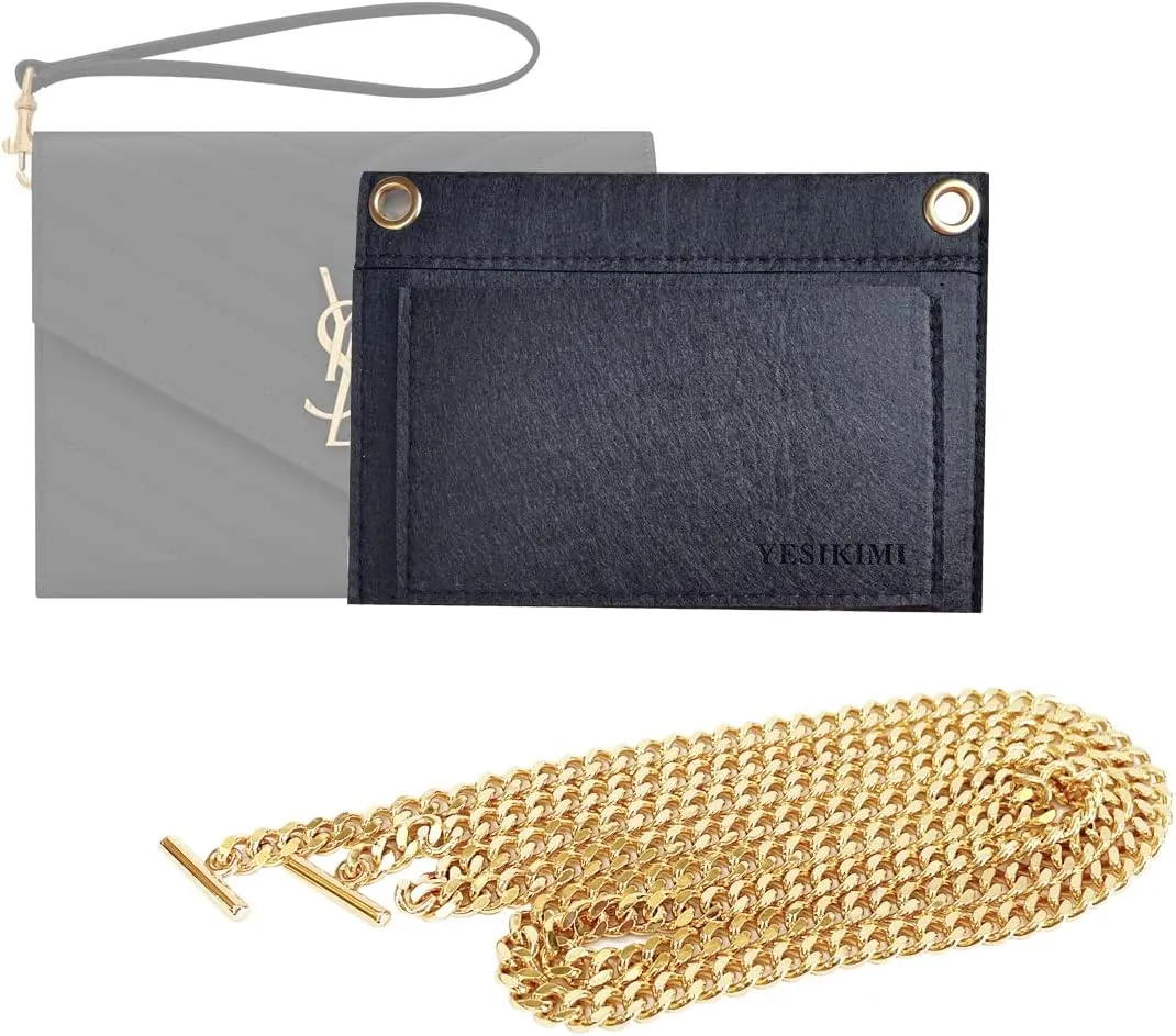 MONOGRAM Clutch Conversion Kit Premium Felt Inset With 120cm Chain For her