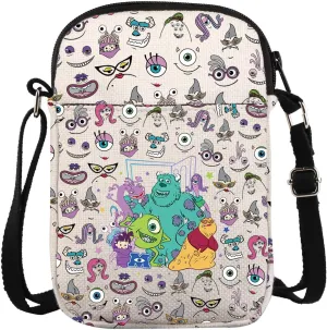 Monsters Movie Crossbody Bag Sulley Mike Boo Celia Boss Henry Merch