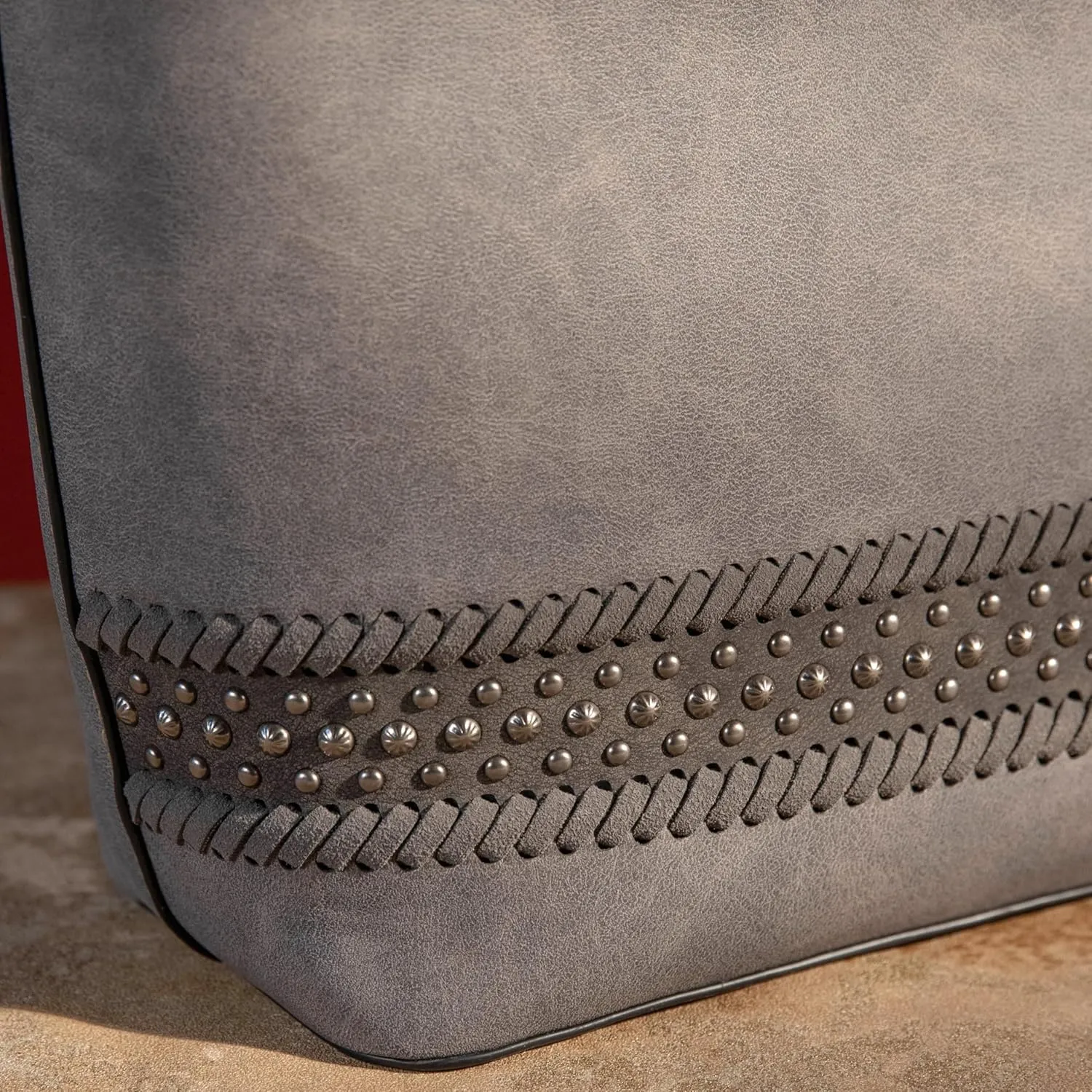 Montana West Woven Tote Bags for Women Medium Purses and Handbags with Concealed Carry Back Zipper Pocket