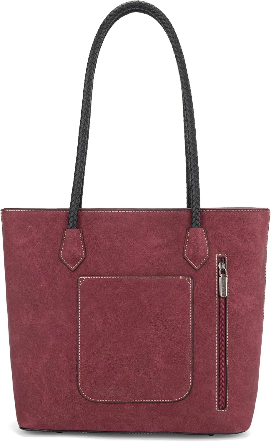 Montana West Woven Tote Bags for Women Medium Purses and Handbags with Concealed Carry Back Zipper Pocket