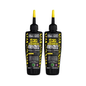 Muc-Off Dry Chain Lube 120 ml, 2pk – Biodegradable Bike Chain Lubricant, Bike Chain Oil of All Types – Formulated for Dry Climates