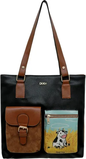 Multi Pocket Shoulder Bags for Women - Vegan Leather and Unique Design Handmade Womens Bags