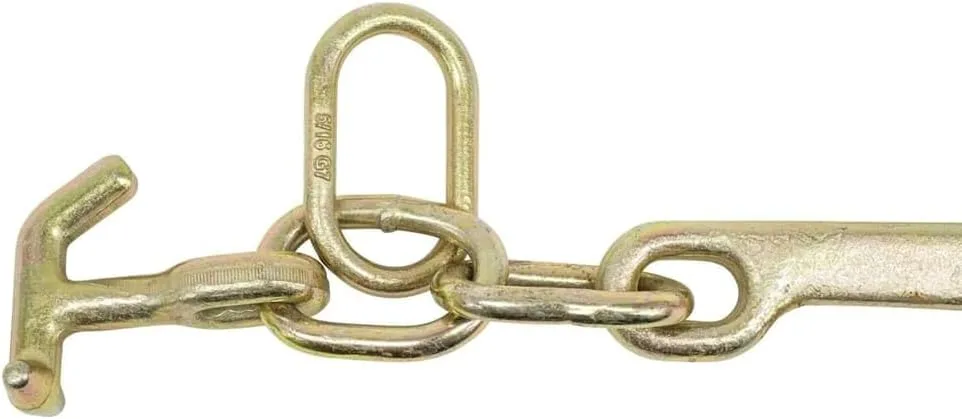 Mytee Products 15" G70 J Hook w/T-J Hooks and Enlarged Link, 5,400 lbs WLL, G70