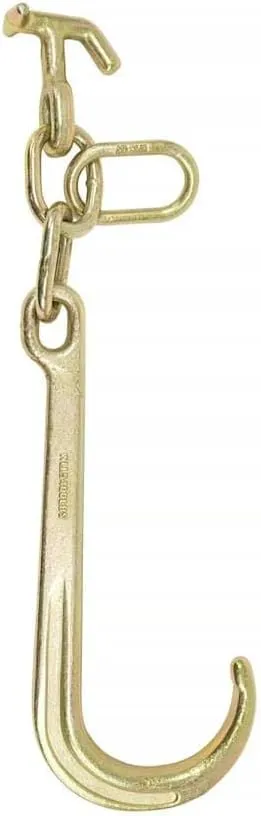 Mytee Products 15" G70 J Hook w/T-J Hooks and Enlarged Link, 5,400 lbs WLL, G70