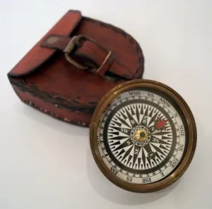 Nautical Vintage Brass Antique Compass