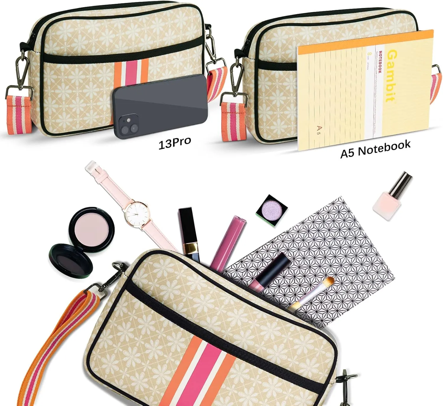 Neoprene Bag, Neoprene Crossbody Bag, Crossbody Bags For Women, Messenger Bag Neoprene Tote Bag by NIDOOT…