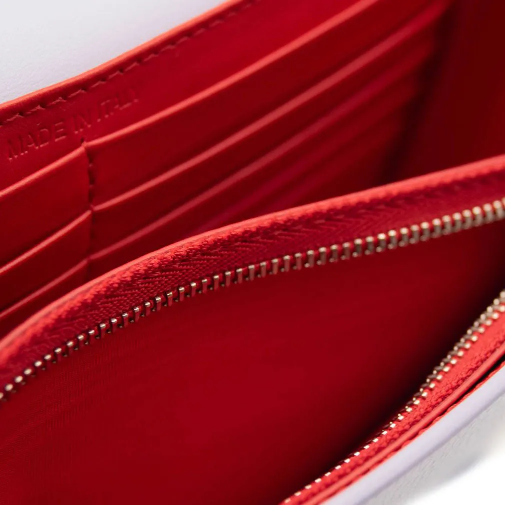 NEW Christian Louboutin Paloma Empire Maxi Spike Trim Clutch Skylight