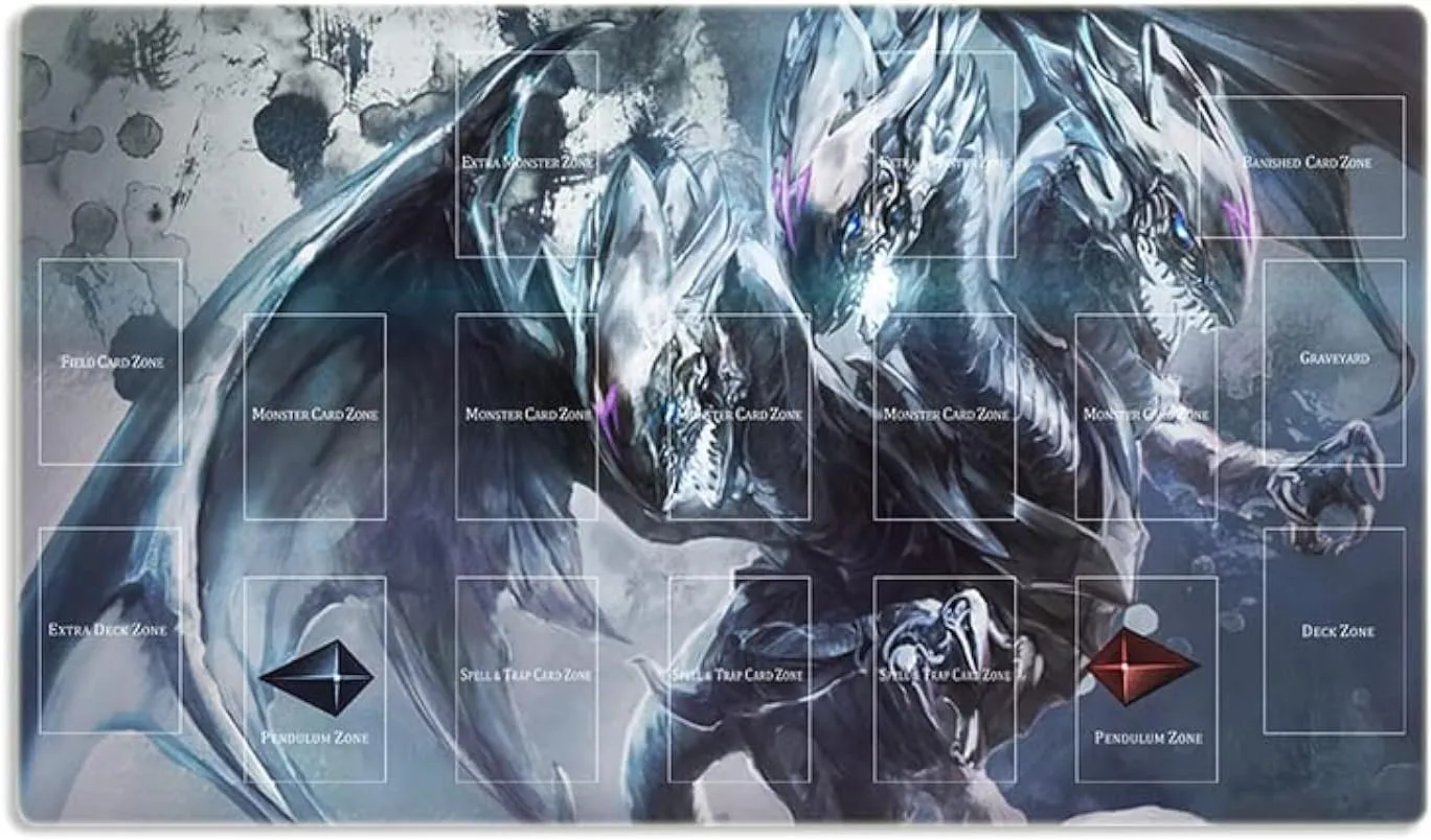 New Playmat Duel Monsters Blue-Eyes Ultimate Dragon Mouse Pad TCG CCG Trading Card Game Mat   Free Bag (ZD014-107)