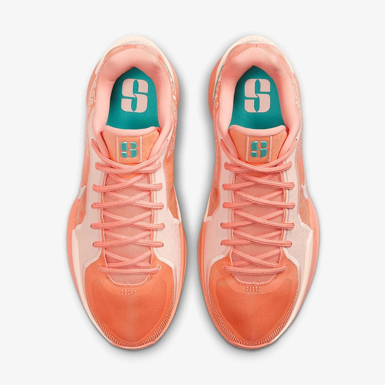 Nike Sabrina 2 Basketball Shoes (FQ2174-801, Apricot Agate/Washed Coral/Washed Teal/Light Bone)
