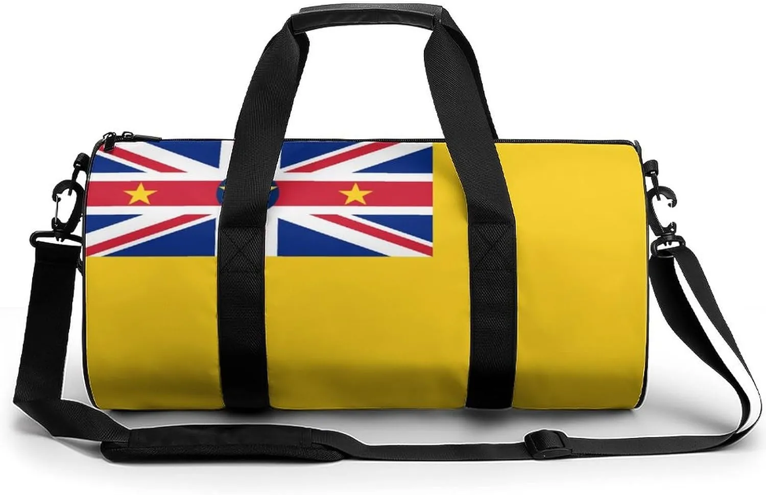 Niue Flag Gym Bag for Girls Boys Sports Duffel with Wet Pocket Travel Weekender