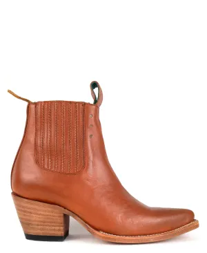 No.1001 FREEWAY chelsea boot oak veg tanned leather