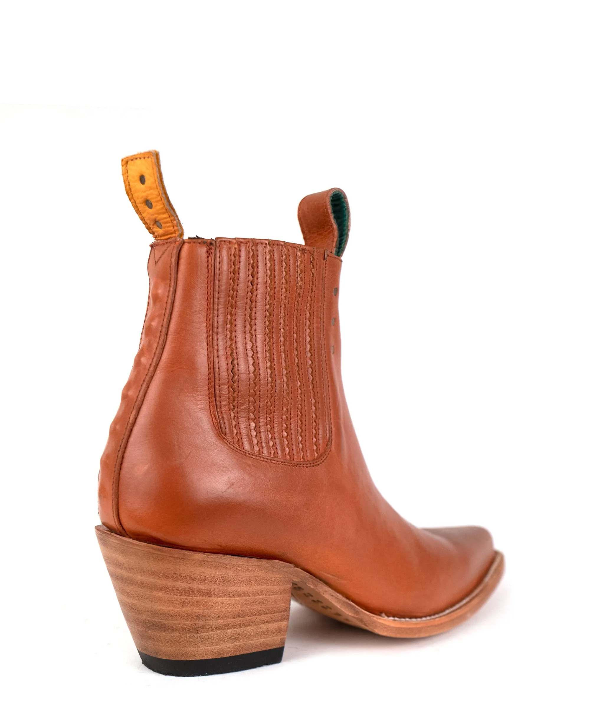 No.1001 FREEWAY chelsea boot oak veg tanned leather