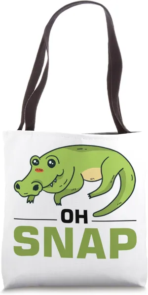 Oh Snap Alligator Crocodile Flordia Tote Bag