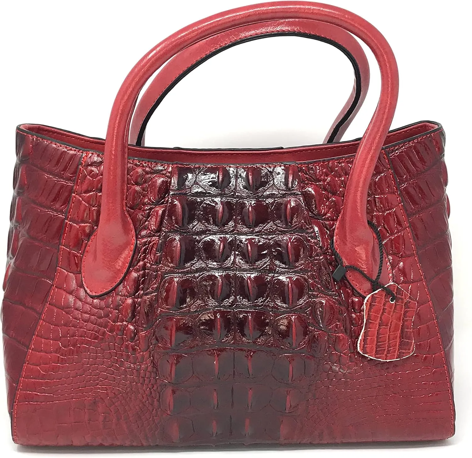 Olivia Crocodile Pattern Leather Handbag