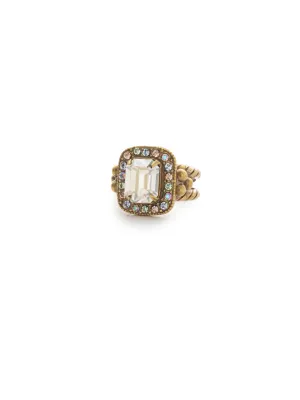 Opulent Octagon Cocktail Ring - RDQ41AGWW