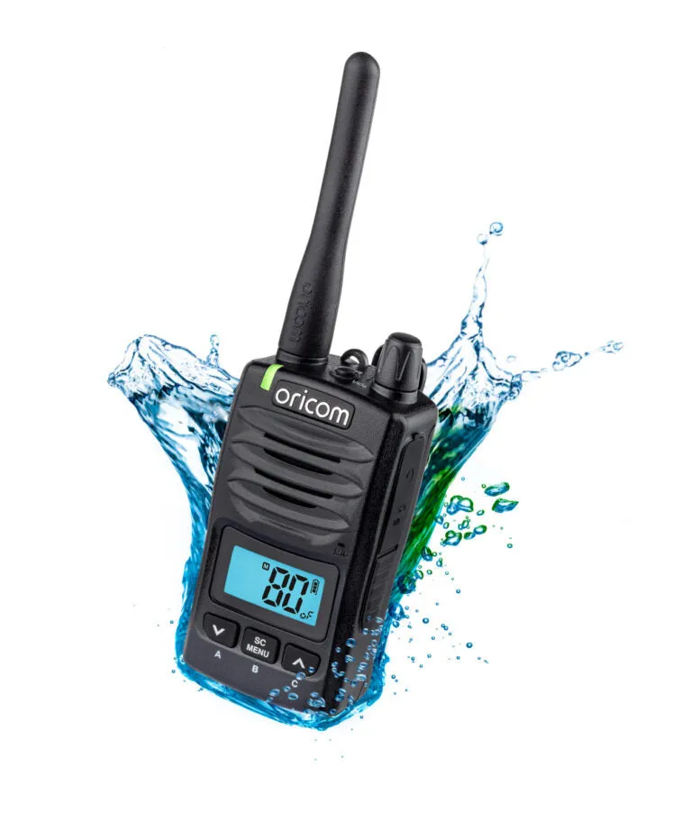 Oricom DTXTP600 5 Watt IP67 Waterproof Handheld UHF CB Radio Trade Pack - Black