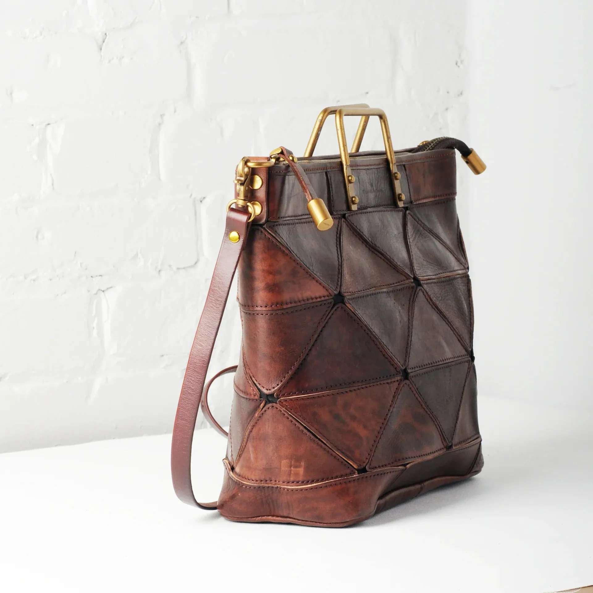 Origami Large Tote - Chestnut