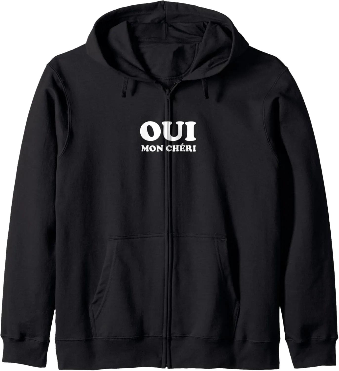 Oui Mon Cheri Retro French Romantic Zip Hoodie