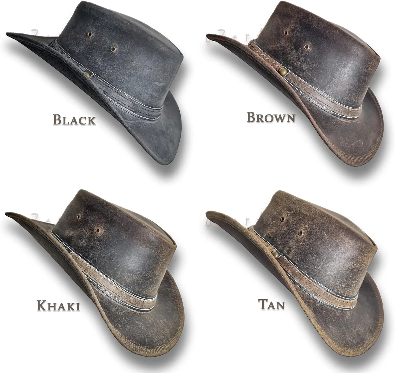 Oztrala HAT Leather Australian Oiled Outback Aussie Western Cowboy Men Women Bushman HL31