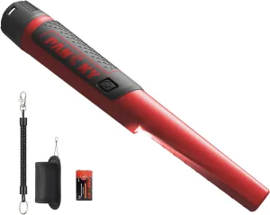 PANCKY Metal Detector Pinpointer for Adults Kid, IP68 Fully Waterproof Underwater Metal Detector Adjustable Sensitivity Handheld Pin Pointer Wand Treasure Hunting 360°Detection High Accuracy LED Light