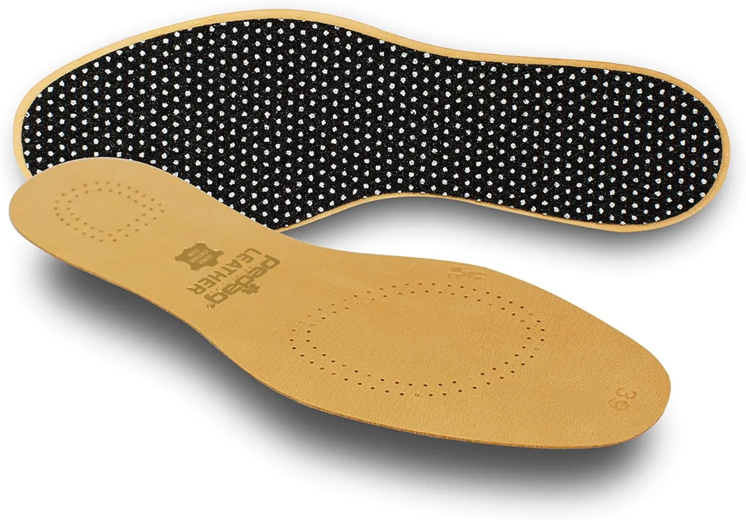 Pedag 172 Leather Naturally Tanned Sheepskin Insole with Activated Carbon, Tan, US M10/11 EU 43/44