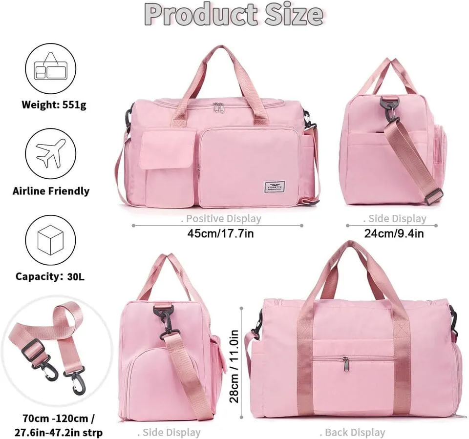 Personal Sports Duffle Bag, Large Capacity Travel Luggage Bag, Multifunctional Trip Splash Proof Luggage Bag, Men Women Fashion Shoulder Bag, Multi Pockets Waterproof Shoe Cabinet Bag