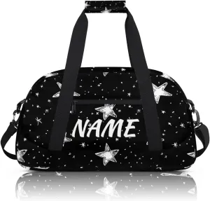 Personalized Custom Gym Bag for Women Men Carry on Universe Stars Travel Duffel Tote Galaxy Space Overnight Workout Weekender Bag