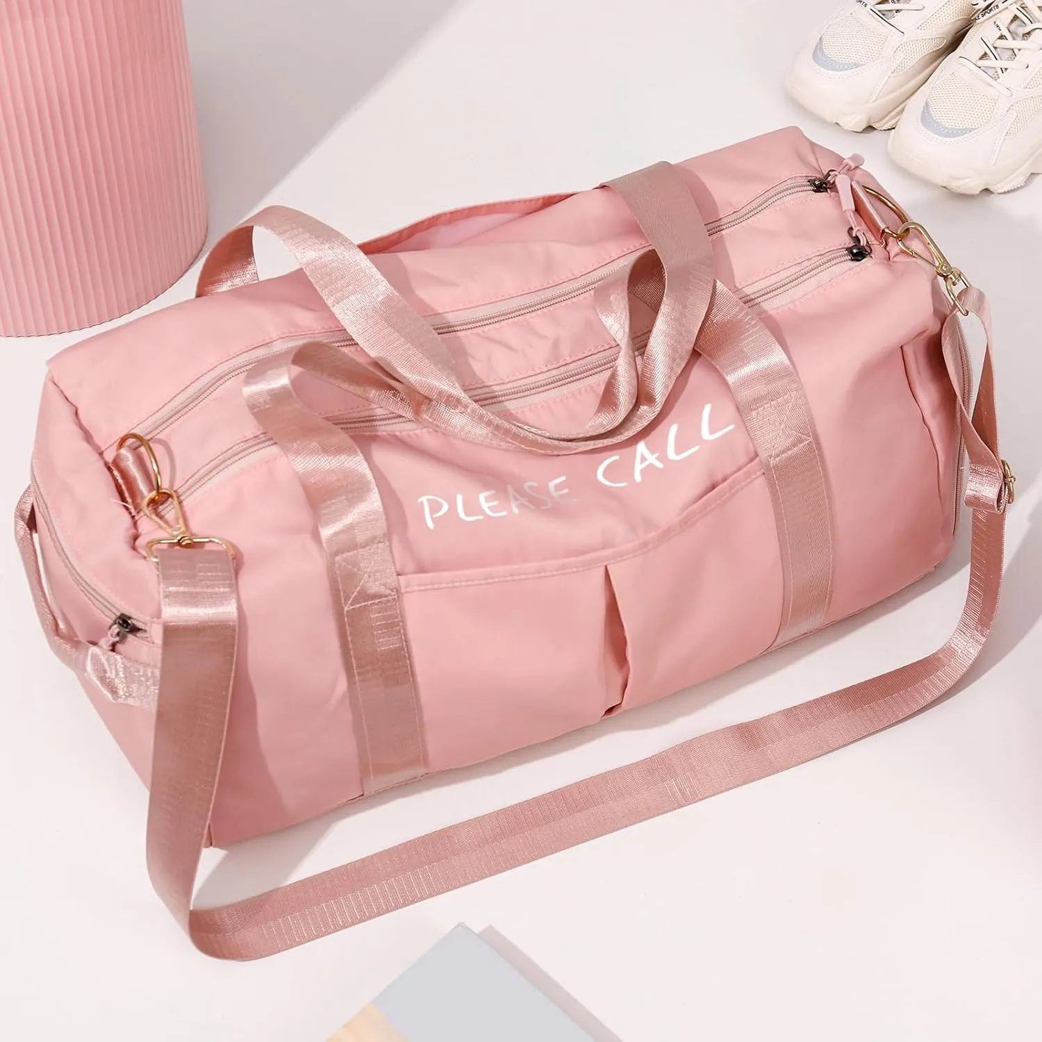 Personalized Duffle Bag,Custom Name Sports Gym Bag with Shoe Compartment&Dry Pockets, Waterproof Weekender Bags for Women and Men, Swim Dance Gym Travel Bag, Gifts for Groomsman,Bridesmaid