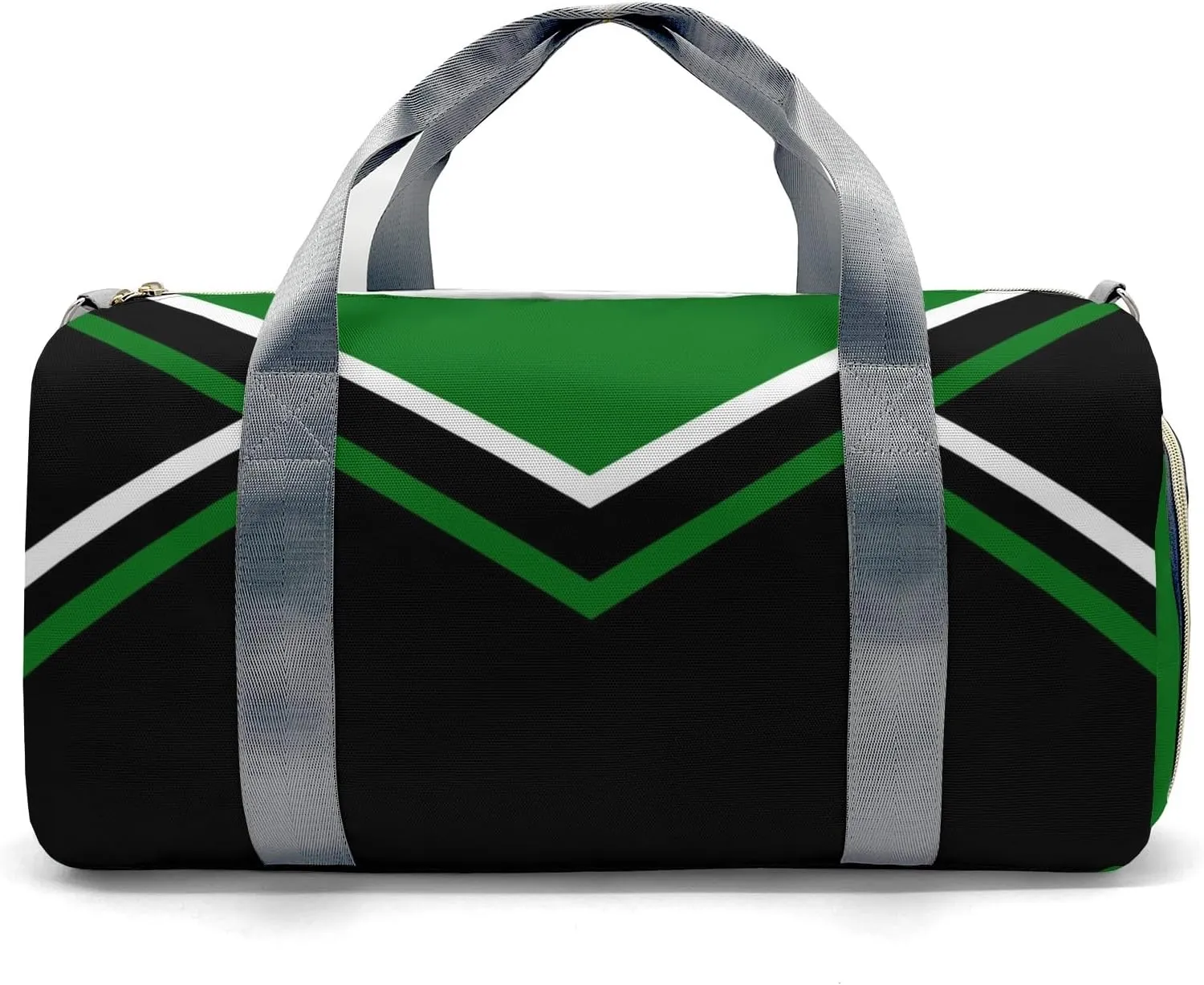 Personalized Multi-Function Travel Cheer Green Black Cheerleader Duffel Bags Large Capacity Women Men Gym Yoga Ballet with Name