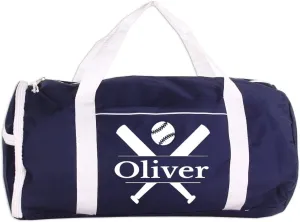 Personalized Sport/Gym Roll Duffel Bag - Baseball