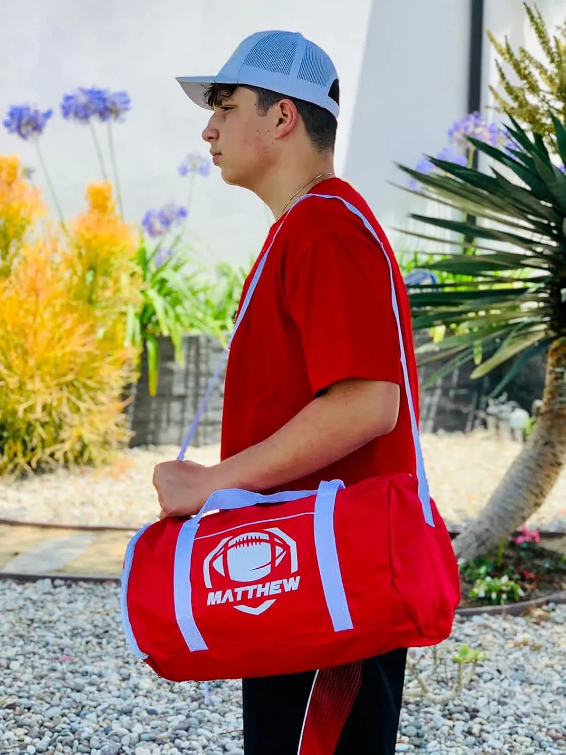 Personalized Sport/Gym Roll Duffel Bag - Martial Arts Male