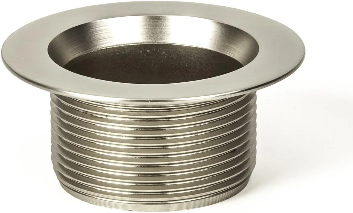 PF WaterWorks PF0969-BN Lift Lock (Push Pull) Bath Tub Drain Assembly (Coarse Drain 11.5 TPI   Stopper   Two (2) Hole Face Plate - FREE Hair Catcher/Strainer - Eliminate Clogs Brushed Nickel