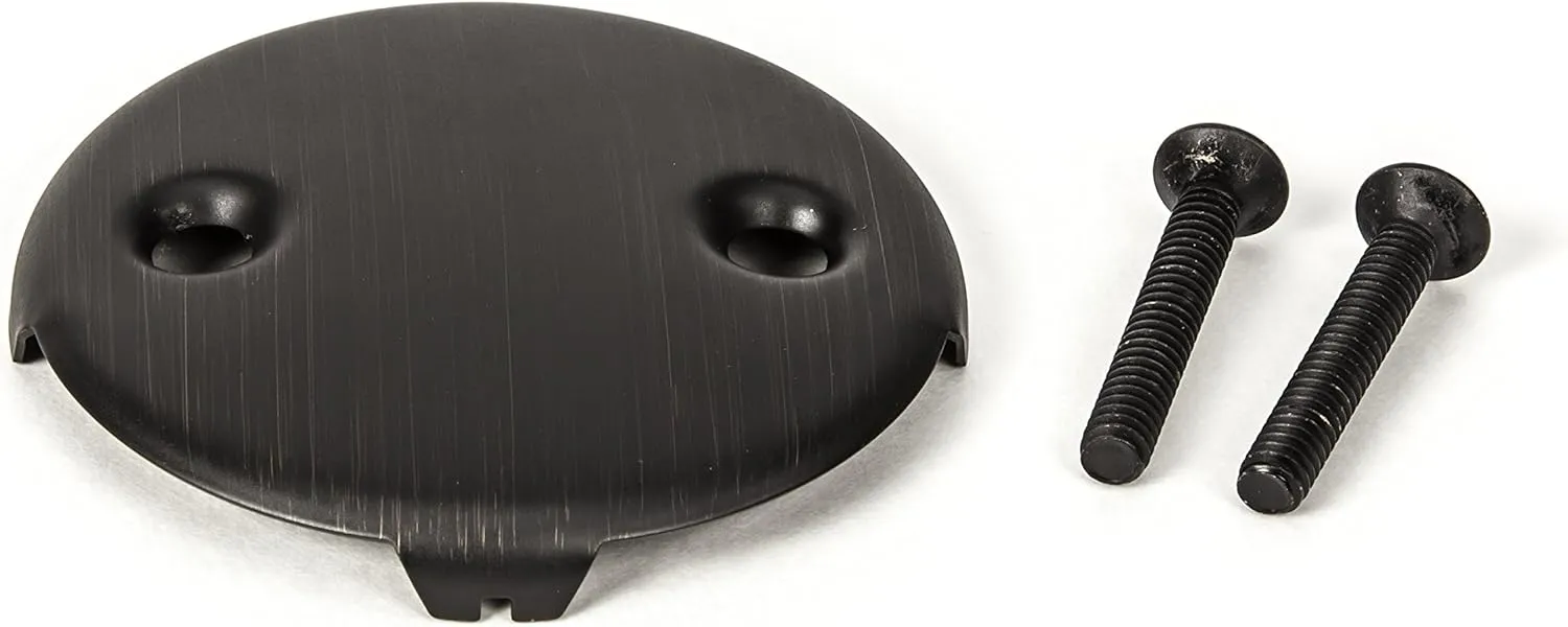 PF WaterWorks PF0969-ORB Lift Lock (Push Pull) Bath Tub Drain Assembly (Coarse Drain 11.5 TPI   Stopper   Two (2) Hole Face Plate - FREE Hair Catcher/Strainer - Eliminate Clogs Oil Rubbed Bronze