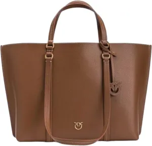 Pinko Shopper Leather / Antique Gold 102832A1LF Leather / Antique Gold TU, Leather/Antique Gold, Onesize