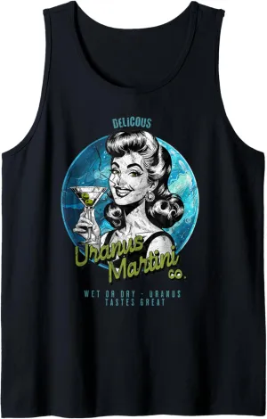 Planet Uranus Martini Company Wet or Dry Delicious Hipster Tank Top